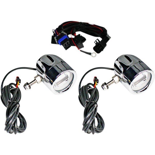 PB-FOG-IND-C - Custom Dynamics ProBeam LED Halo Fog Lamps For Indian Challenger 108 2020 Chrome Chrome Clear