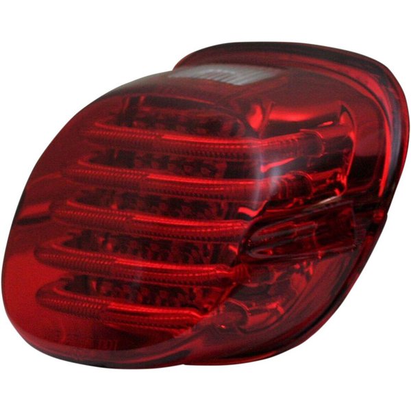 PB-TL-LPW-R - Custom Dynamics ProBeam Low-Profile LED Taillight Kit With Top Tag Light For Harley Davidson FLD 1690 2012-2013 Red