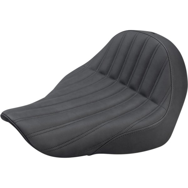 818-29-0023 - Saddlemen Knuckle Solo Ribbed Seat For Harley Davidson FLSB 1750 2018-2024 - Black