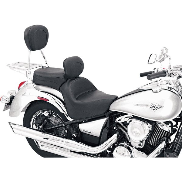 79417 - Mustang Vintage Wide Touring Seat With Driver Backrest For Kawasaki VN 900 2006-2016 - Black