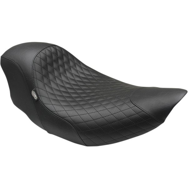 76307 - Mustang Shope Signature Series Cafe Seat For Indian Chief 111 2014-2020 - Black