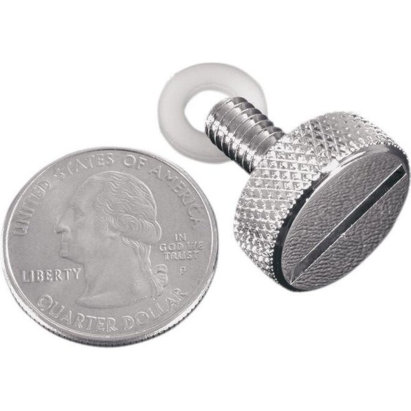 78044 - Mustang Quarter Turn Seat Thumb Screw Kit For Harley Davidson F 1200 1946-1952 - Chrome