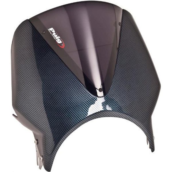 003CF - Puig Carbon Look Fairing with Vision Screen For Suzuki 125 XT 1999-2000 - Dark Smoke