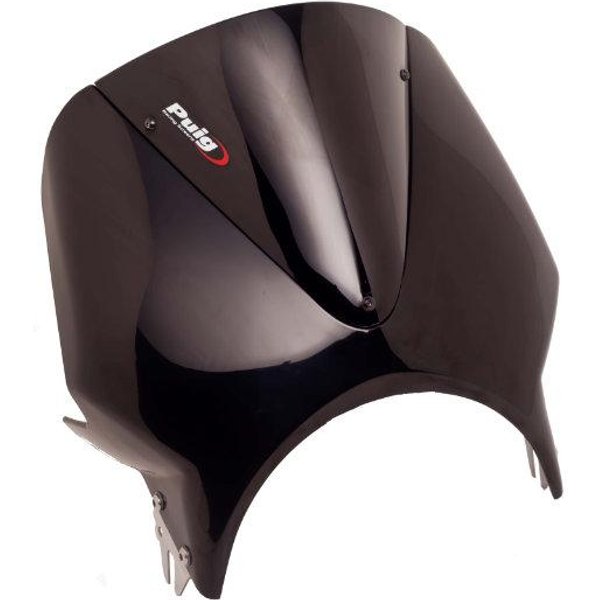 003NN - Puig Black Fairing with Vision Screen For Suzuki 125 XT 1999-2000 - Black