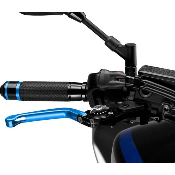 110AP - Puig Folding V3 Brake Lever For Ducati 1098 2007-2008 - Blue With Silver Selector