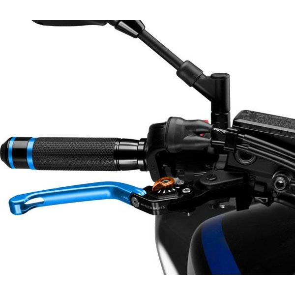 110AT - Puig Folding V3 Brake Lever For Ducati 1098 2007-2008 - Blue With Orange Selector
