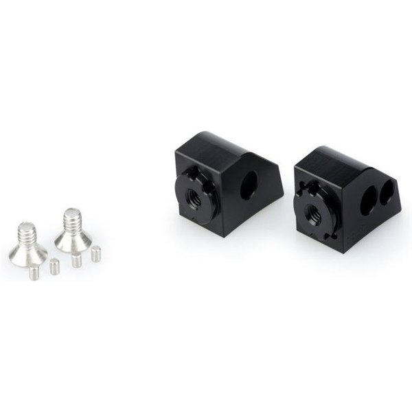 20252N - Puig Pillion Adjustable Footpeg Adaptors For Honda CB1000 R Neo Sports Cafe 2018-2025 - Black