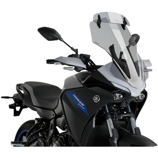 20435H - Puig Touring Screen With Extender For Yamaha Tracer 7 2021-2025 - Light Smoke