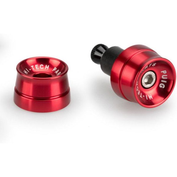 21016R - Puig Speed Bar Ends For KTM 125 Duke 2011-2023 - Red