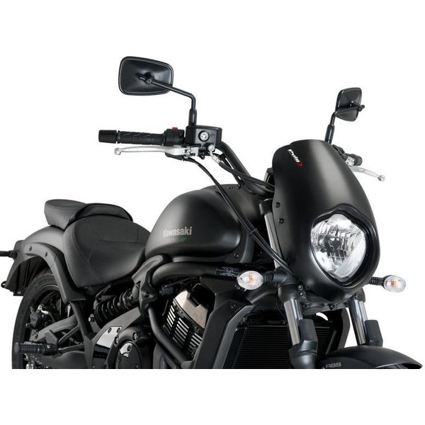 21093J - Puig Anarchy Semi Fairing For Kawasaki Vulcan 650 S 2015-2025 - Matt Black
