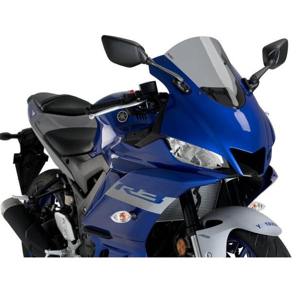 3737H - Puig R-Racer Screen For Yamaha YZF R3 2019-2024 - Light Smoke
