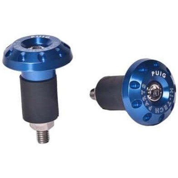 6222A - Puig Racing Bar Ends For KTM 125 Duke 2011-2023 - Blue