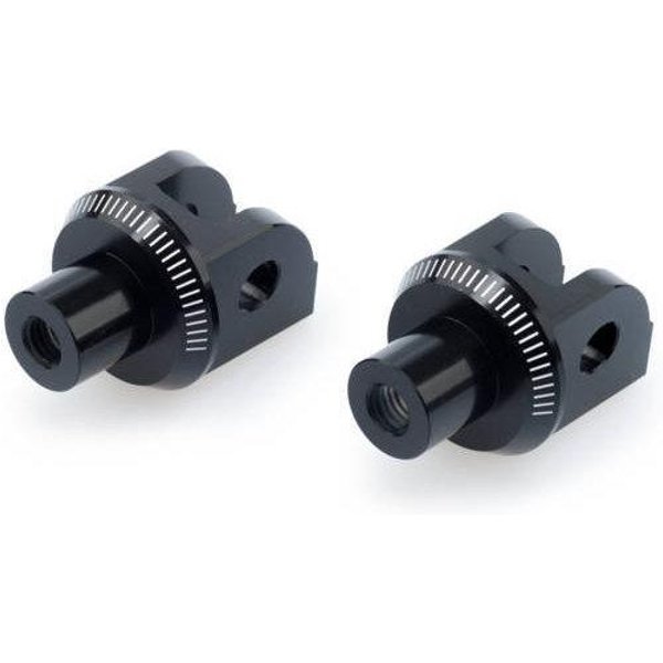 6338N - Puig Footpeg Adaptors For KTM 125 Duke 2011-2023 - Black