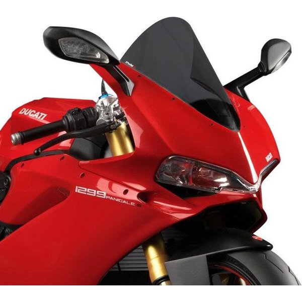 7621F - Puig R-Racer Screen For Ducati 1299 Panigale 2015-2017 - Dark Smoke
