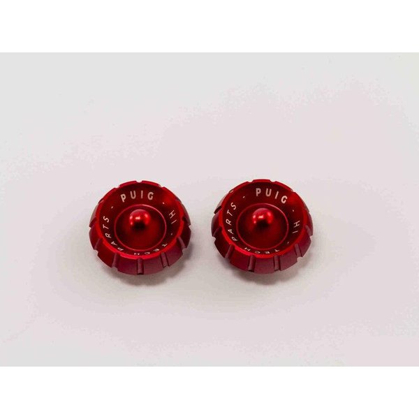 9420R - Puig Thruster Bar End Caps For KTM 125 Duke 2011-2023 - Red