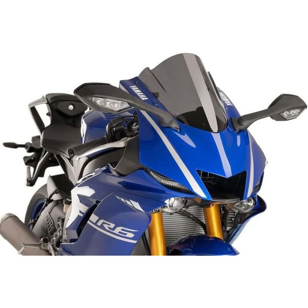 9723F - Puig Z-Racing Screen For Yamaha YZF R6 2017-2020 - Dark Smoke