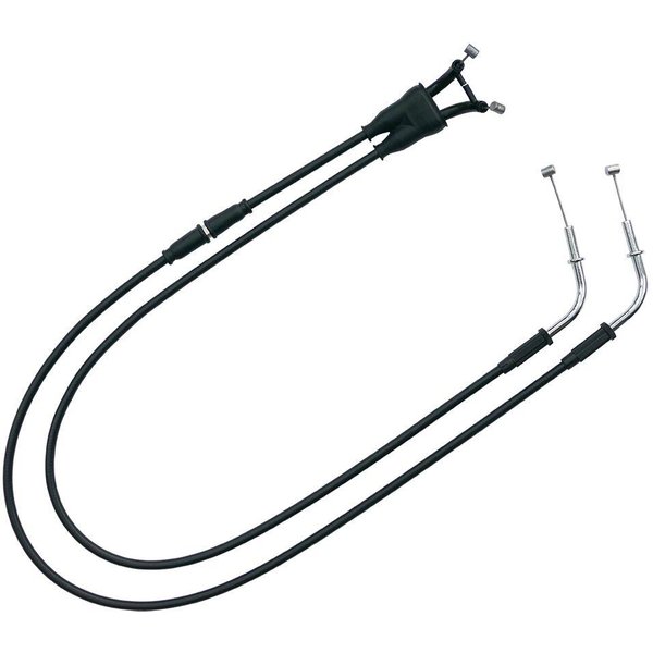 K02-4-133-BK - Venhill Throttle Cable For Kawasaki ZX-6 R 600 1998-1999 - Black