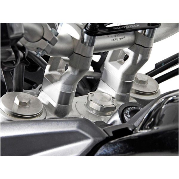 LEH.11.039.10000/S - SW Motech 20mm Handlebar Riser For Triumph Tiger 800 2011-2014 - Silver