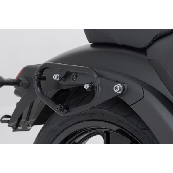HTA.08.855.11001 - SW Motech SLC Left Side Pannier Carrier For Kawasaki EN 650 2016-2024 - Black