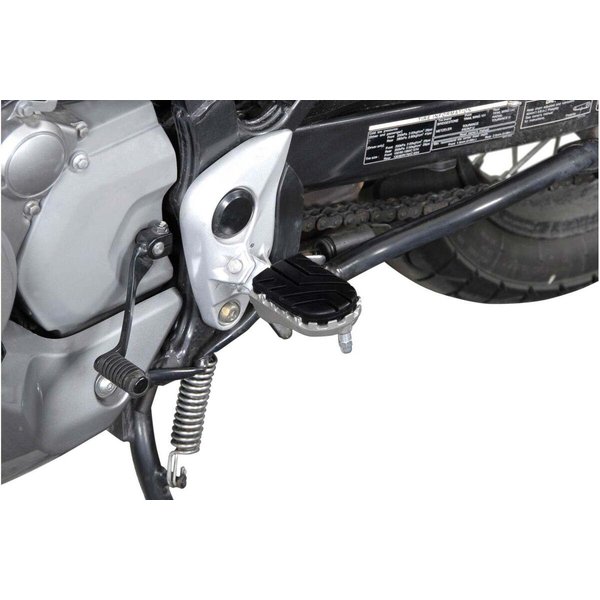 FRS.01.011.10101/S - SW Motech ION Footpegs For Honda XL 650 V 2000-2007 - Black/Silver