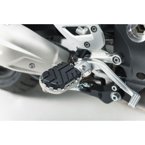 FRS.07.011.10701/S - SW Motech ION Footpegs For BMW F 750 GS ABS - Black/Silver