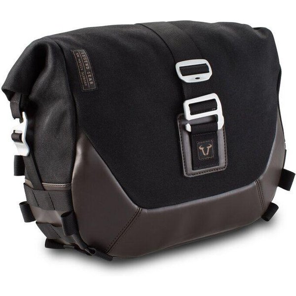 BC.HTA.00.401.10100L - SW Motech Legend Gear LC1 Side Pannier Bag Brown Edition (Left) For Moto Morini 6 1/2 Seimmezzo 650 SCR ABS Left - Black/Brown