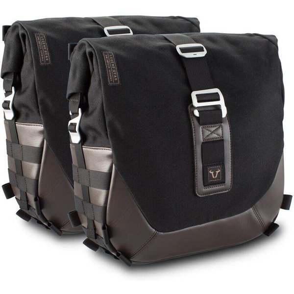 BC.HTA.11.902.20001 - SW Motech Legend Side Pannier Bag System LC For Triumph Bonneville 1200 Speedmaster 2018-2024 - Black/Brown