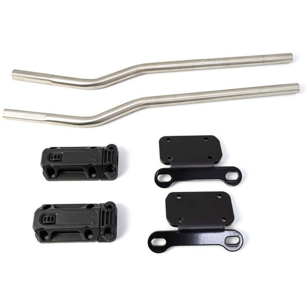 HTA.11.740.80602/B - SW Motech Blaze Panniers Spacer Bars For Triumph Street Triple 675 2012-2016 - Black/Silver