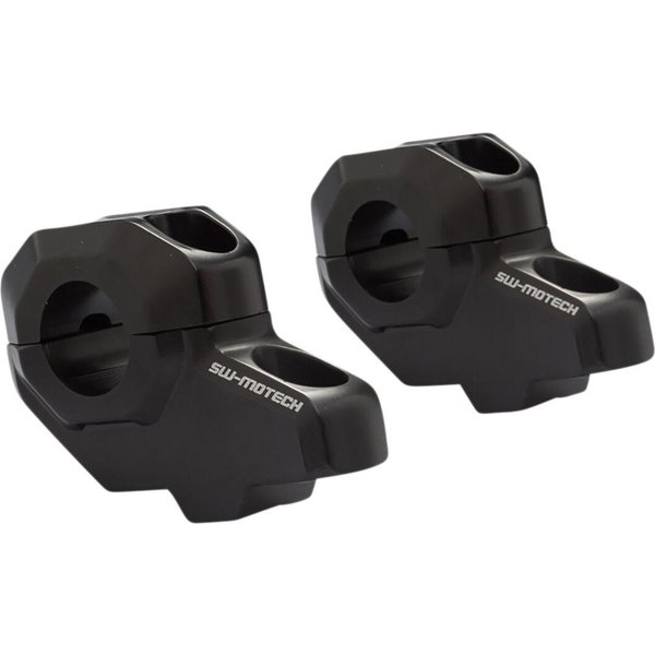LEH.00.039.21001/B - SW Motech Bar Back Handlebar Riser Kit For Ø 22mm Handlebar For KTM Adventure 640 1999-2006 - Black