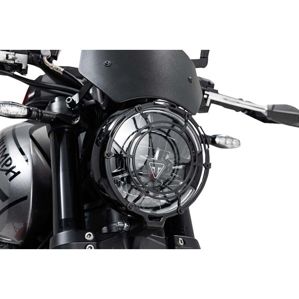 LPS.11.842.10000/B - SW Motech Headlight Guard For Triumph Trident 660 ABS 2021-2026 Front Black/Powder-Coated Clear