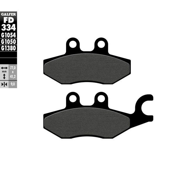 FD334G1050 - Galfer Organic Semi Metal Scooter Brake Pads For Piaggio Beverly 300 HPE ABS 2021-2024 - Rear