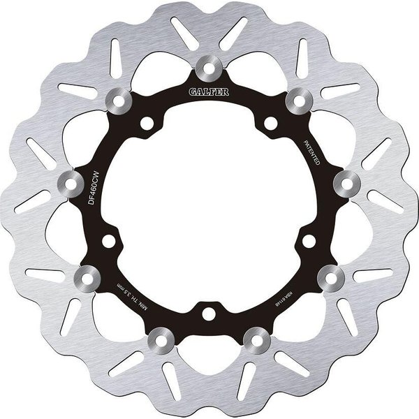 DF460CW - Galfer Wave Brake Disc For Yamaha MT-03 2016-2023 Black - Front