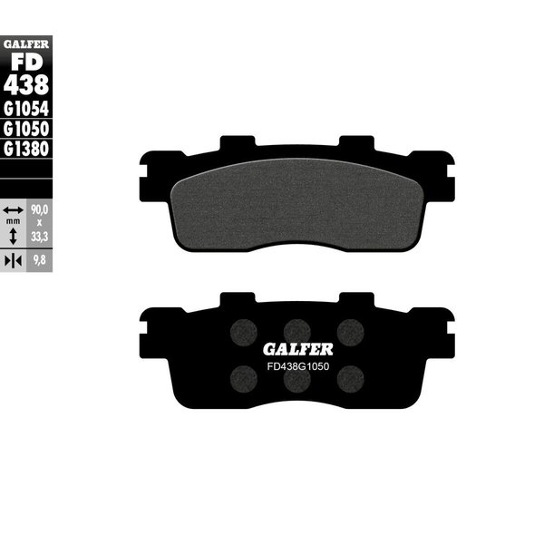 FD438G1050 - Galfer Organic Semi Metal Scooter Brake Pads For Kymco Agility 300 ABS 2020 - Rear