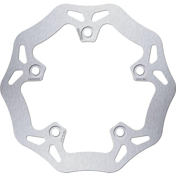 DF413W - Galfer Wave Brake Disc For Kymco Xciting 250 2005-2006 Rear - Silver