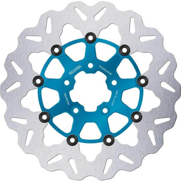 DF835CWUB - Galfer Wave Brake Disc For Harley Davidson FLD 1690 2012-2013 Blue - Front