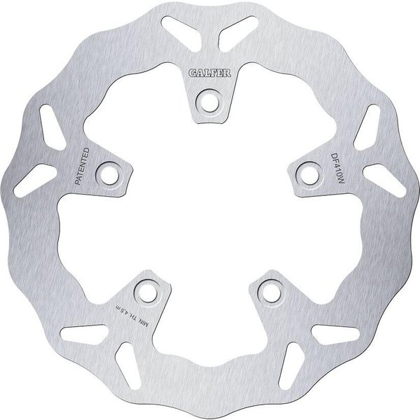 DF410W - Galfer Wave Brake Disc For Kymco Xciting 250 2005-2006 Front - Silver