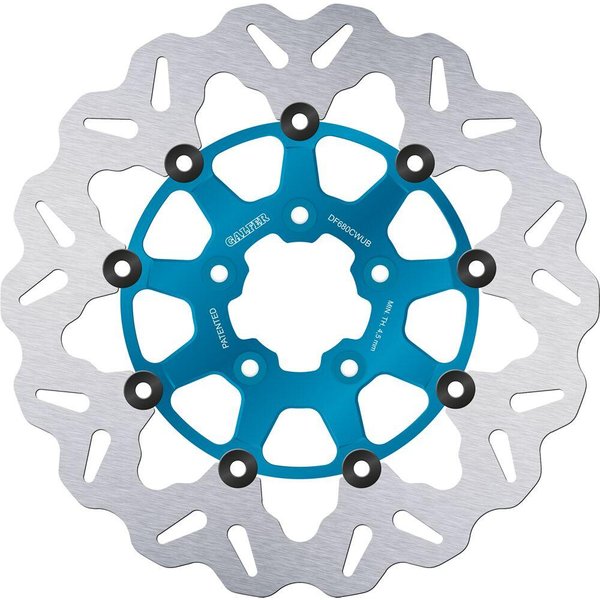 DF680CWUB - Galfer Wave Brake Disc For Harley Davidson FLDE 1750 2018-2020 Blue - Front