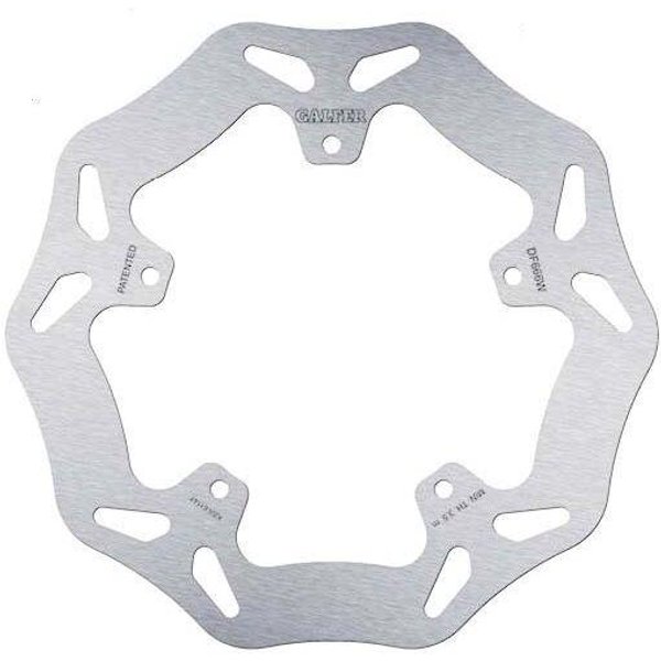 DF666W - Galfer Wave Brake Disc For Piaggio Beverly 125 2010 Front - Silver