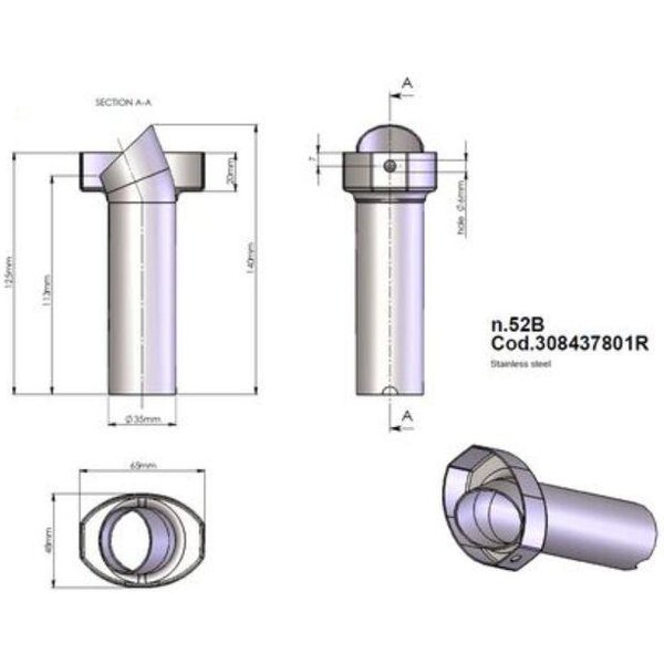 308437801R - LeoVince DB Killer Insert For Ducati MultiStrada 1200 ABS 2015-2017