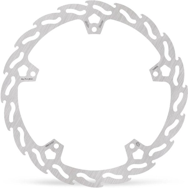 110928 - Moto Master Flame Series Fixed Brake Disc For KTM Duke 125 2024 Front - Silver