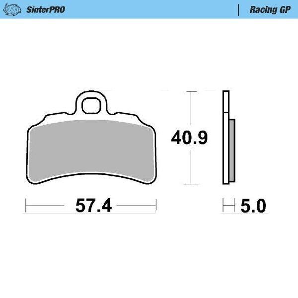 99712 - 099712 - Moto Master Racing GP Sinder Pro Front Brake Pads - TRS One 300 2019