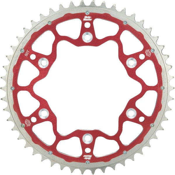 62.002.33.50 - Moto Master Fusion Dual Rear Sprocket For Honda CR125 1984-2007 Rear Red 50T