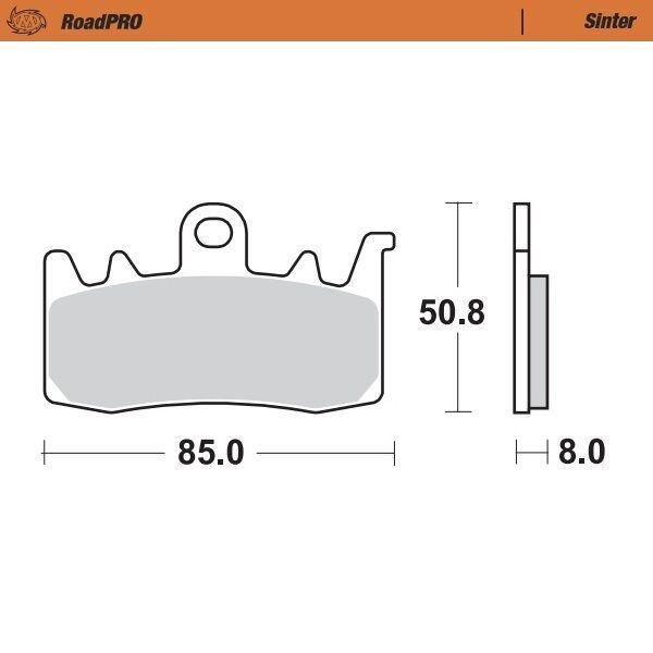 408001 - Moto Master RoadPRO Sinter Brake Pads Front For Husqvarna 701 Supermoto 2021-2022 Front