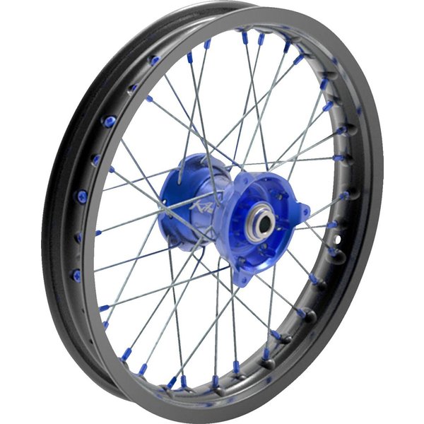 30.207.0.BL - Kite Elite MX 21" Front Wheel - Sherco SEF 500 2019-2024 - Black/Blue Hub/Silver
