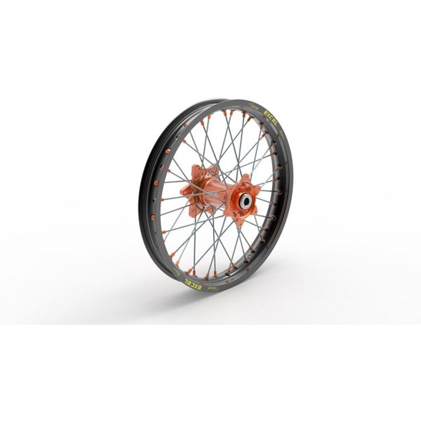 20.388.0.AR - Kite Elite MX Wheel For Husqvarna FC250 2023-2026 - Black/Orange Hub/Silver