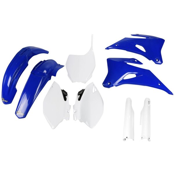 YAKIT305F@999 - UFO Replacement Plastics Kit For Yamaha YZF250 2006-2009 - Blue/OEM/White