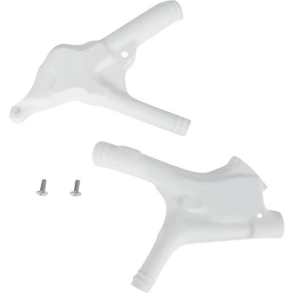 HO02637#041 - UFO Frame Guards For Honda CR125 1991-1992 - White