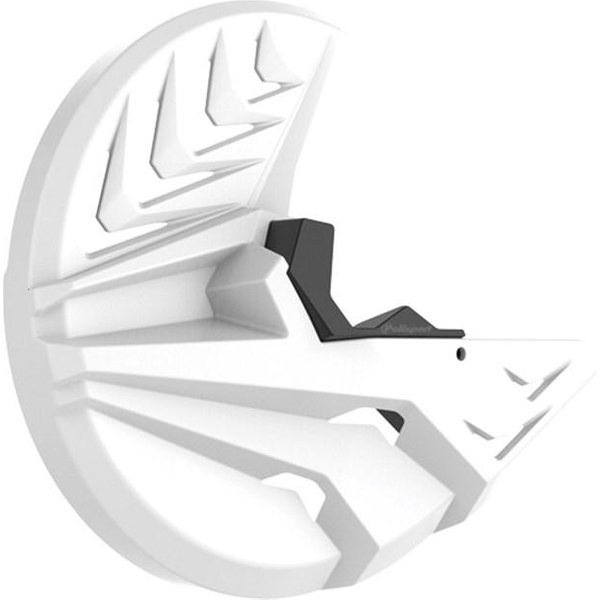Polisport Front Disc Protector - Kawasaki KXF250 2013-20, KXF450 2015-18 - White
