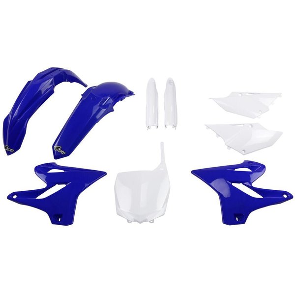 YAKIT319F@999 - UFO Replacement Plastics Kit For Yamaha YZ125 2014-2021 - Blue/OEM/White