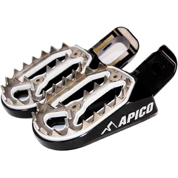 Apico Pro-Bite Foot Pegs - Beta RR 125-300 & 350-480 2020-23 - Black